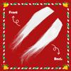 Homoyoyo Santa Costume 2pairs White Eyebrows, Self Adhesive Bushy Eyebrows Christmas Santa Claus Eyebrows Fake Eyebrows Costume Accessory for Christmas Masquerade Costume Party Santa Clause Outfit view 3