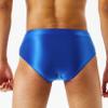 Freebily Men's Sissy Panties Briefs Smooth Glossy Low Rise Panties Underwear Bulge Pouch Panties Blue Large view 2