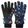 Azarxis Kids Ski Gloves Toddler Winter Cold Weather Warm Snow Mittens Windproof for Boys Girls Snowboarding Sledding Cycling (Prussian Blue, 7-9 Years Old) view 1