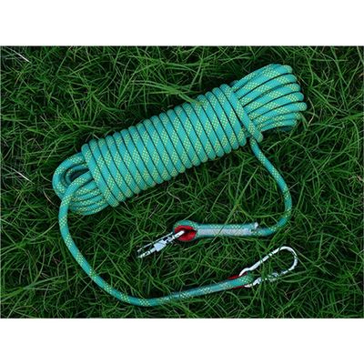 10mm Climbing Rope Outdoor Static Rock Rope High Strength Safety Rappelling Rope 32ft 66ft 131ft 262ft 525ft Heavy Duty Rope for Hiking Mountaineering Training Rescue Fire Escape ( Color : Green , Siz