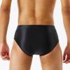 Freebily Men's Sissy Panties Briefs Smooth Glossy Low Rise Panties Underwear Bulge Pouch Panties Black Large view 2