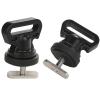 Atader Tie Downs for Kayak Track Mount, Track Mount Vertical Tie Downs for Securing Cooler, Crate and Other Kayak Accessories to Track, 2 Pcs, Black view 1