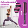 NEALFIT Ankle Strap for Cable Machine, Gym Ankle Cuff for Kickbacks, Leg Extensions, Glute Workouts, Booty Hip Abductors Exercise for Women and Men (Pink, Pair) view 2