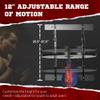 Soozier Adjustable Speed Bag Platform, Wall Mounted Speed Bags for Boxing, with 360-Degree Swivel and 10'' Speedbag view 3