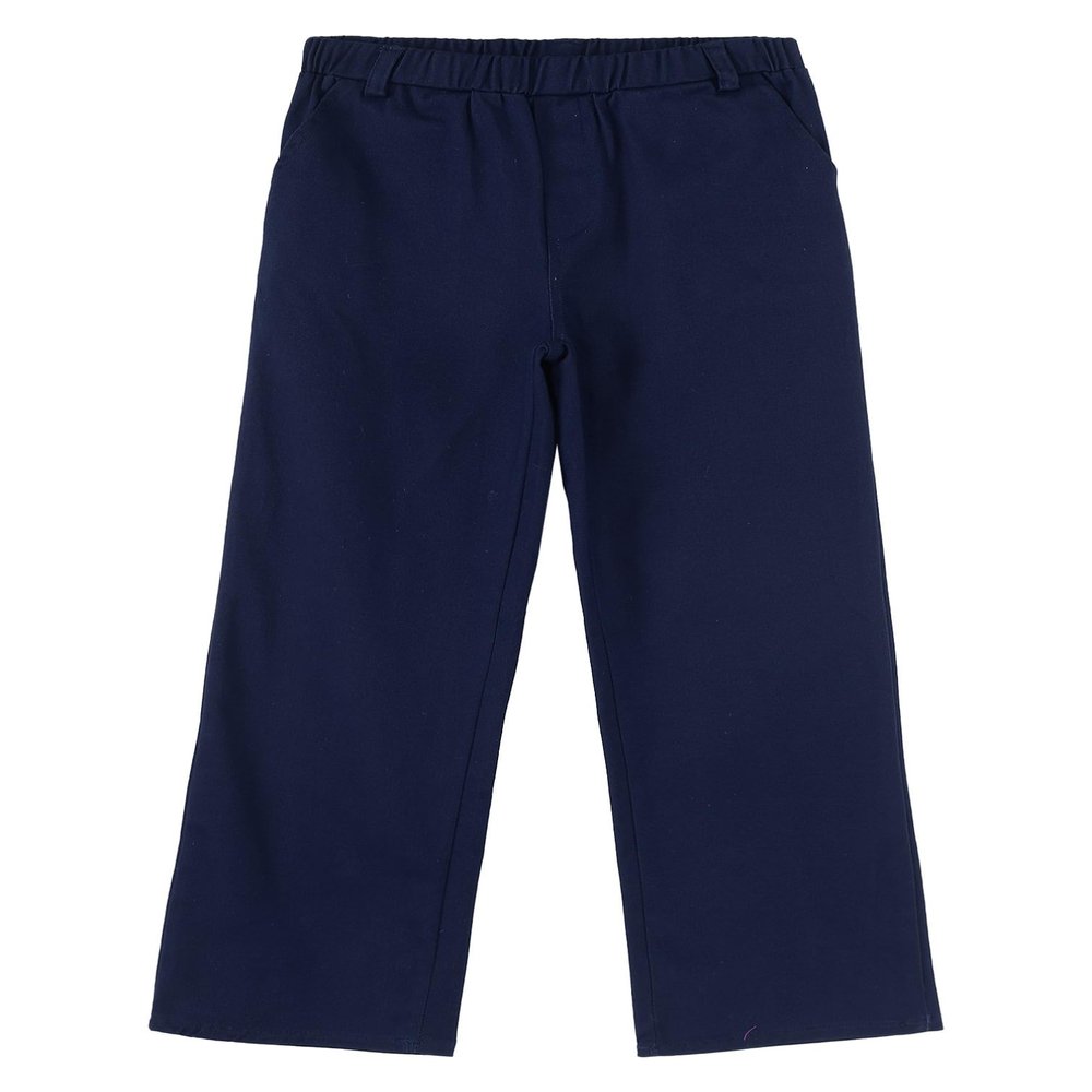 YiZYiF Boys Elastic Waist Pants Kids School Uniform Slacks Pants with Pockets 1-16 Years Navy Blue 3-4 Years