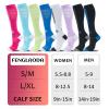 fenglaoda Compression Socks for Women Men 3 Pairs Graduated Compression Support Circulation Socks for Nurses view 2