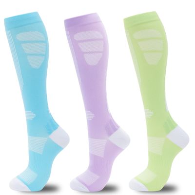 fenglaoda Compression Socks for Women Men 3 Pairs Graduated Compression Support Circulation Socks for Nurses