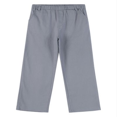 YiZYiF Boys Elastic Waist Pants Kids School Uniform Slacks Pants with Pockets 1-16 Years Grey 7-8 Years