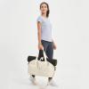 Ceneda 20" Gym Bag for Women with Wet Pocket & Shoe Compartment, Lightweight Duffel Waterproof Carry On Duffle for Travel, Yoga, Overnight (Ivory) view 2
