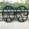 26 inch Bicycle Mag Wheels Set & 22T Flywheel Combo, Magnesium Wheel Rims 100 * 120mm - Gas Motorized Bicycle Rim Front & Rear view 1