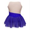 VernLan Girls Glittery Mesh Spliced Figure Ice Skating Dress Competition Dance Costumes Leotard Ballet Tutu Skirt Mesh Blue A 12 Years view 2