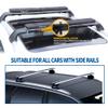 Universal Car Soft Roof Rack for Kayak/Canoe/Surfboard/SUP/Snowboard,Roof Rack Pads Carrier System Include 2 16FT Tie Down Straps,2 Ratchet Pulley Ropes,2 Hood Loops and Storage Bag with Crossbar view 4