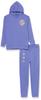 Amazon Essentials Unisex Kids' Modern Sweatsuit Set, 2 Piece Hooded Outfit, Pack of 2, Purple Blue, Large view 1