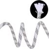 10mm Climbing Rope Outdoor Static Rock Rope High Strength Safety Rappelling Rope 32ft 66ft 131ft 262ft 525ft Heavy Duty Rope for Hiking Mountaineering Training Rescue Fire Escape ( Color : White , Siz view 4