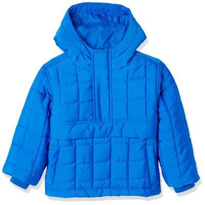 Amazon Essentials Boys' Quilted Pullover Jacket, Bright Blue, XX-Large
