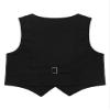 Jelory Boys Wedding Suit Vest Single-Breasted Tuxedo Suit Formal Dress Waistcoat for Pageant Black 5 Years view 2