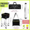 Deekin 2 Pcs Portable Ball Cart and Tennis Ball Pickup Collector Tennis Basket on Wheels with Storage Bag Tennis Ball Picker Upper Tennis Ball Tube Retriever for Baseball Storage (Medium Tube) view 2