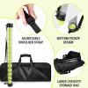 Deekin 2 Pcs Portable Ball Cart and Tennis Ball Pickup Collector Tennis Basket on Wheels with Storage Bag Tennis Ball Picker Upper Tennis Ball Tube Retriever for Baseball Storage (Medium Tube) view 4