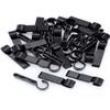 MOOKEENONE 20 x Headlamp Clips, Attachment Head Light Clamps Black Set Headlamp Hard hat Safety Cap Hook Outdoor Tools view 4