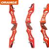 21/23/25 Inch ILF Recurve Bow Riser Aluminum CNC Milling Recurve Bow Riser Targeting Takedown Recurve Bow Riser Right Handed ILF Device for RH and and LH (25 inch/Left Hand, Orange) view 2