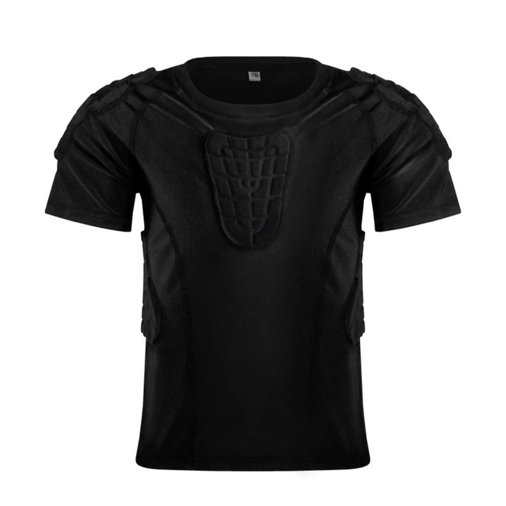 Blaward Youth Padded Compression Shirt Long Sleeve/Short Sleeve/Shorts Protective Pants for Football Paintball Baseball
