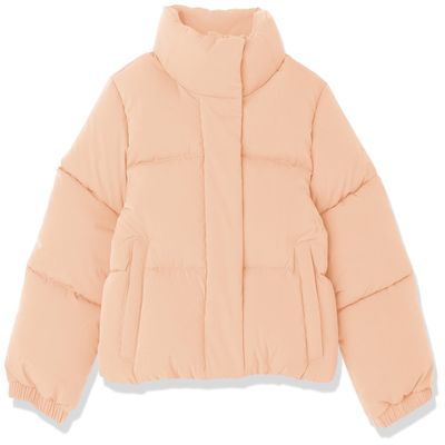 Amazon Essentials Girl's Modern Matte Puffer, Light Brown, Small