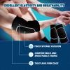 A Pair Elbow Pad, Breathable Adjustable Elbow Support for Men Women Kids Basketball, Volleyball, Biking, Tennis, Skating, Dancing, Preventing Injuries Pain Relief (Black) view 4