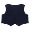 Hularka Kids Boys 2 Button Formal Suit Vest V Neck Single-Breasted Waistcoat for Wedding Birthday Party Navy Blue 8 Years view 1