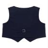 Hularka Kids Boys 2 Button Formal Suit Vest V Neck Single-Breasted Waistcoat for Wedding Birthday Party Navy Blue 8 Years view 2