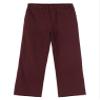 renvena Boys School Uniform Straight-Fit Flat-Front Dress Pants Burgundy 4 Years view 1