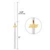 2025 Tassel 1PC,Graduation Cap Tassels Charm for 2025 Grads,2025 Tassel with 2025 Year Gold Date Charms for Graduate Parties Ceremonies Souvenir,Graduation Hat Decoration 9'' White view 2
