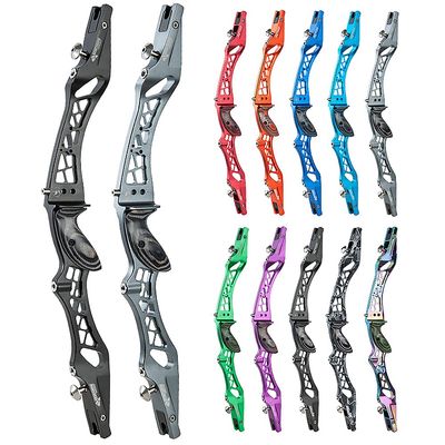 21/23/25 Inch ILF Recurve Bow Riser Aluminum CNC Milling Recurve Bow Riser Targeting Takedown Recurve Bow Riser Right Handed ILF Device for RH and and LH (23 inch/Left Hand, Ghost)