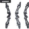 21/23/25 Inch ILF Recurve Bow Riser Aluminum CNC Milling Recurve Bow Riser Targeting Takedown Recurve Bow Riser Right Handed ILF Device for RH and and LH (23 inch/Left Hand, Ghost) view 2