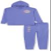Amazon Essentials Unisex Kids' Modern Sweat Set, Pack of 2, Purple Blue, XX-Large view 1