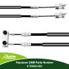 Roykaw EZGO Golf Cart Brake Cable Set, Both Driver & Passenger Side for TXT/Medalist 1994-Up Gas/Electric Models, Replaces OEM # 70716-G03, 70273-G03, 70969-G03 view 4