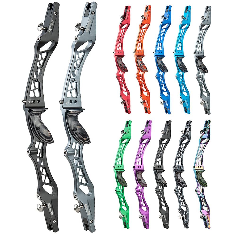 21/23/25 Inch ILF Recurve Bow Riser Aluminum CNC Milling Recurve Bow Riser Targeting Takedown Recurve Bow Riser Right Handed ILF Device for RH and and LH (23 inch/Right Hand, Spectra)