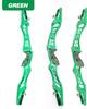 21/23/25 Inch ILF Recurve Bow Riser Aluminum CNC Milling Recurve Bow Riser Targeting Takedown Recurve Bow Riser Right Handed ILF Device for RH and and LH (23 inch/Left Hand, Green) view 2