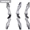 21/23/25 Inch ILF Recurve Bow Riser Aluminum CNC Milling Recurve Bow Riser Targeting Takedown Recurve Bow Riser Right Handed ILF Device for RH and and LH (25 inch/Left Hand, Smoke) view 2