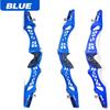 21/23/25 Inch ILF Recurve Bow Riser Aluminum CNC Milling Recurve Bow Riser Targeting Takedown Recurve Bow Riser Right Handed ILF Device for RH and and LH (21 inch/Right Hand, Blue) view 2