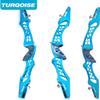 21/23/25 Inch ILF Recurve Bow Riser Aluminum CNC Milling Recurve Bow Riser Targeting Takedown Recurve Bow Riser Right Handed ILF Device for RH and and LH (25 inch/Right Hand, Turqoise) view 2