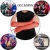 Lastclream Rhinestone Fingerless Sleeves for Women Fishnet Arm Sleeve 80s Party Costume Accessories Mesh Gloves (Red) view 4