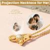 100 Different Languages Necklace I LOVE YOU Initial H Jewelry For Her view 3