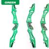 21/23/25 Inch ILF Recurve Bow Riser Aluminum CNC Milling Recurve Bow Riser Targeting Takedown Recurve Bow Riser Right Handed ILF Device for RH and and LH (23 inch/Right Hand, Green) view 2