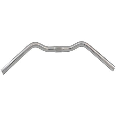 Bike Handlebar Aluminum Alloy Bicycle Handlebars for Fixed Gear Bikes MTB Road Bikes 600*25.4mm Silver
