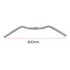 Bike Handlebar Aluminum Alloy Bicycle Handlebars for Fixed Gear Bikes MTB Road Bikes 600*25.4mm Silver view 2