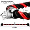AWEFRANK Deluxe Tricep Rope Pull Down Cable, 27 & 36 Inch Rope Length, Easy to Grip & Non-Slip Cable Attachment for Gym Workout Exercise view 3