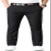 ESSYSHE Mens Slim Fit Flat Front Dress Pants Wrinkle Free Khaki Casual Pants 8252Black E36x34 view 1