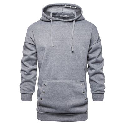 JEsilunmaMY Mens Outdoor Hoodies Fall Long Sleeve Drawstring Sweatshirt with Pocket Solid Color Casual Sport Pullover Tops (Light Grey,3X-Large)
