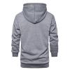 JEsilunmaMY Mens Outdoor Hoodies Fall Long Sleeve Drawstring Sweatshirt with Pocket Solid Color Casual Sport Pullover Tops (Light Grey,3X-Large) view 2