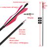 Carbon Arrow Practice Hunting Arrow 28Inch 30 Inch 31Inch Spine 500 with 5Inch Turkey Feather for Compound Bow Recurve Traditional Bow Longbow (Shaft Length 28 inch, 2 Pink 1 White) view 2